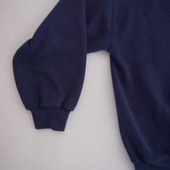 VTG '90S Russell Athletic Navy Red Laurier University Cotton Crewneck Sweater M - Picture 9 of 10
